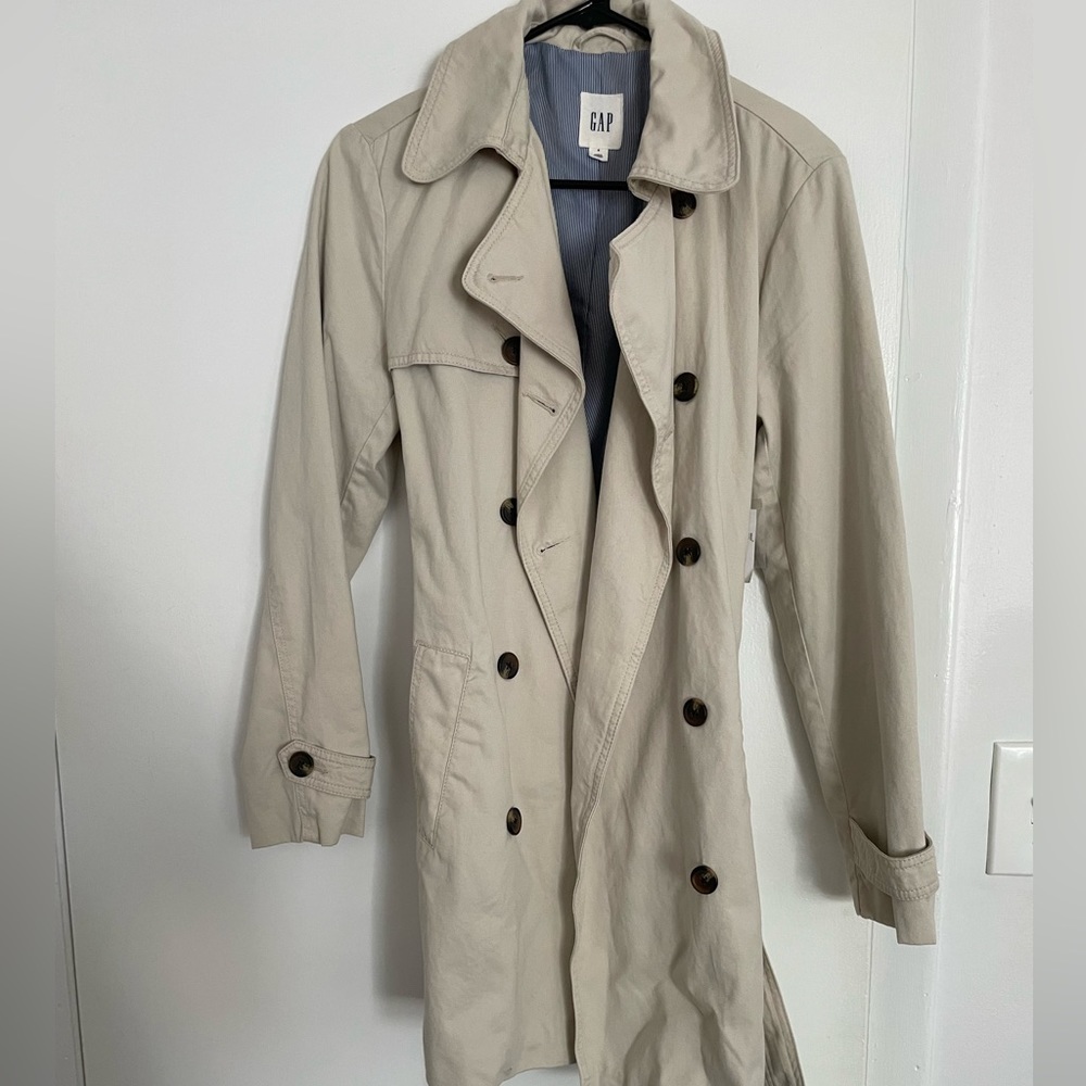Gap midi trench coat - small
